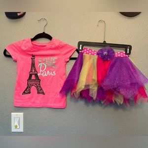 Oshkosh side 5T pink